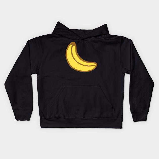 Banana Illustration Kids Hoodie by evannave